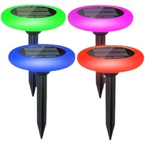 TMK 태양광 잔디등 LED 해볕충전 솔라 바닥등 1세트 태양광 바닥등 정원등 잔디등 LED 방수 태양광 정원등, 4개 SET