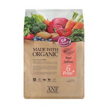 ANF 유기농 오가닉 6 free 플러스 소고기+연어 1.8kg 강아지 사료, 3개