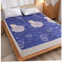 침대 이불 패드 YanYangTian여름 매트리스 침대보 보호대 플랫 접이식 매트 밴딩 침실, [01] Only mattress, [02] 80x190cm, [08] Planet bears