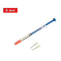 실리콘 서멀 고열 내열 구리스 오일 0.20.30.4ml 열 페이스트 전도성 접착제 접착제 pcb 고무 수리 전도 페인트 커넥터 보드 쿨러 cpu 용 실버, 0.4ml, 03 0.4ml