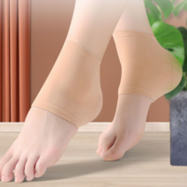 제이율 뒤꿈치 보호 패드 풋케어 실리콘 보습 양말, 스킨 4세트
