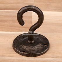 G264신주주물물음표고리(가구철물/행거/훅/가구부속/신주철물/빈티지철물/옷걸이/천정고리/천정걸이/물음표걸이)