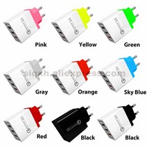 가성비 샤오미 호환 5A 고속 휴대폰 충전기 9 색 USB 3 QC 3.0 20 개, 01 Eu_01 WHITE