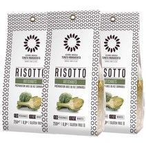 Riso Margherita Artichokes Risotto Rice 리소 마르게리타 아티초클 리조또 라이스 쌀 250g 3팩, 3개