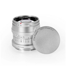 TTArtisan APS-C 50mm F1.2 수동 렌즈 소니 E 용 실버