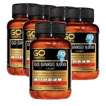 호주 고헬씨 Go Healthy Ginkgo 원어데이 징코 9000 60캡슐, 5팩