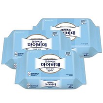 크리넥스 마이비데 리필 46매 X 3팩 화장실용 물티슈