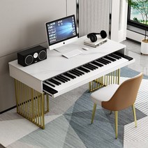 미디책상 건반 음악 락 플레이트 피아노 테이블 키보드 지원 홈 침실 데스크 라이트 럭셔리 일렉트릭 작업대 편곡자, [16] 1806085 신토 그레이 길이 165 높이, [01] 조립하기