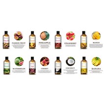 스킨 케어 100ml 망고 향기 에센셜 오일 디퓨저 사과 바나나 포도 체리 수박 레몬 코코넛 아로마 오일 비누 캔들 만들기, 파인애플