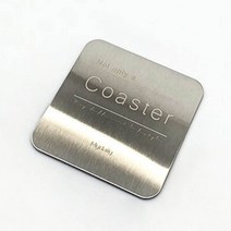 심플한 사각형 실버 컵받침 카페 업소 티코스터 대량구매