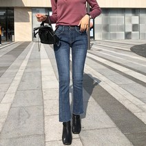 바잉몰 여성 국민 속밴딩 밍크안감 부츠컷 청바지 데님