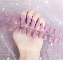 네일팁 블랙 화이트 매트 인조 네일 팁 스퀘어 헤드 발레 분리형 프레스 풀 커버 인공 반투, 없음, 820-Y32