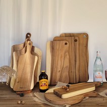 윌넛 플레이팅 나무 도마 원목도마 사각 원형 칼 도마, 04.시그니쳐 원형도마 36