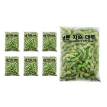 냉동 자숙 대두 콩 450g 껍질콩 잡곡 농산물 풋콩 에다마메 완두콩 주전부리 안주용, 7개
