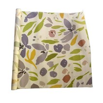 재사용 가능한 밀랍 식품 랩 (33 x 99 cm) 낭비 없음 밀랍 랩 친환경 유기농 꿀벌 왁스 식품 보관 포장지 접착 샌드위치 플라스틱 필름 대체품 지속 가능한 랩, Flowers A