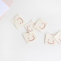 [원단쟁이] 50개]100개]-끼움라벨) 스마일 E2, 100개