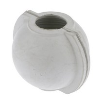 GHSHOP 고무 스트라이프 공 디자인 촛불 금형 비누 금형 촛불 만들기 75x70mm, 화이트