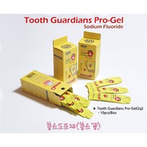 투스가디언즈 프로-겔 Tooth Guardians Pro-Gel 치아재광화촉진제 불소겔 불소도포제 치아건강의 수호자 유노테크 UNOTECH, 딸기맛(Strawberry), 1개