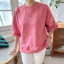 [조아맘] 벌룬 소매 맨투맨 티