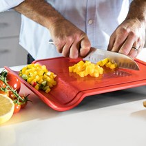 해동도마 고기 D0AD 홈이있는 다기능 U 자형 커팅 보드 Thicken Plastic Food Safe 스마트 미끄럼 방지 고