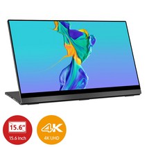 휴대용 보조 터치 모니터 4K 스마트 캠핑용티비 UPERFECT 휴대 14.4 15.6 인치 스크린 맥 스위치 PS4 XBOX 노트북 HDR10 HDMI USB c타입 안드로이드, 01 15.6inch 156F13, 영국 플러그, 01 156F13 4K_01 영국 플러그