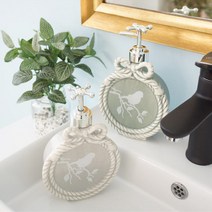 세라믹 리본 디스펜서 도자기 주방 세제 욕실 인테리어 소품 디자인 아이디어 상품, 그레이