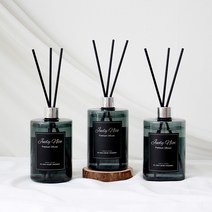 쥬디니스 대용량 디퓨저 방향제 블랙 500ml+리드스틱, 향:10_라일락블라썸