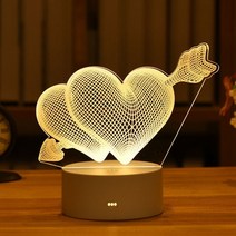 LED네온사인 홈짐 홈바 조명장식 3d 램프 아크릴 usb 야간 조명 사인 램프 xmas 크리스마스 장식 홈 침실 생일 장식 결혼 선물, 5 - 2 사랑
