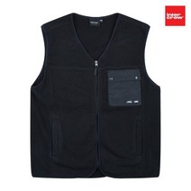 [헨어스] [인터크루] 공용 플리스 베스트_블랙_ITT4VO47ABK