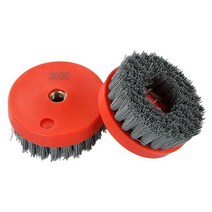 대리석연마4인치 110mm 연마 와이어 나일론 컵 브러시 1 개 돌 대리석 화강암 금속 목재 청소 앤티크, 06 180_02 M16