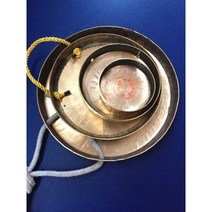 국악기 징 소징 도금 깽가리 공연 풍물놀이 세트, 직경 8cm(구멍3개)