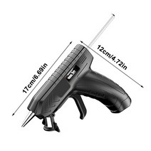 무선글루건 핫멜트 40w 전기 diy 접착제 총 충전식 리튬 접착제 기계 손 공예 전동 공구 diy 키트, 검은색