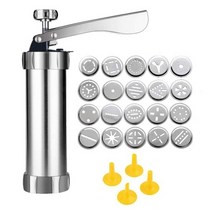츄러스 메이커 츄러스 메이커 쿠키 프레스 gun kit for diy biscuit maker churro maker machine icing gun 쿠키 프레스 베이킹 장식, b, 꽃