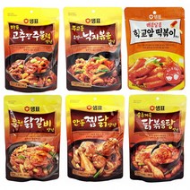 샘표 간편양념 모음 낚지볶음 주물럭 닭갈비 찜닭 닭볶음탕 떡볶이 원스탑 양념 레시피, 샘표 안동찜닭양념
