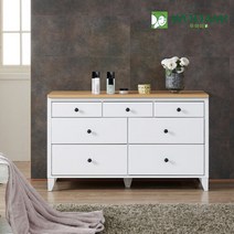 보스코 7단와이드서랍장, 화이트오크