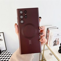 S23 삼성 호환 갤럭시 울트라 소프트 실리콘 마그네틱 무선 충전 케이스 S21 S22 플러스 렌즈 보호 커버