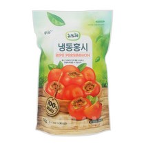 [뉴뜨레] 냉동홍시 국내산 무가당홀 1000g / 드라이아이스 포장, 1개, 10kg(1kgx10팩)