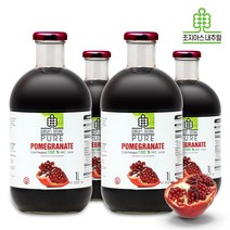 조지아스내추럴 100% NFC 착즙 석류주스, 4병, 1L