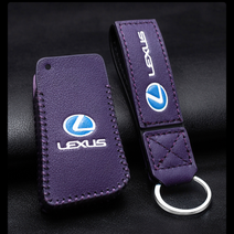 [당일발송] 렉서스 가죽 키케이스 es300h nx300h rx450h ux250h 키홀더 키링 스마트키, 퍼플(Purple)