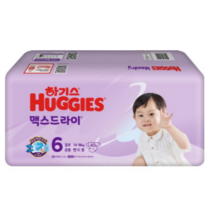 하기스 NEW 맥스드라이 점보 밴드형 남여공용 6단계(14~19kg), 480매, 0   6 step (14~19kg) / 공용 점보