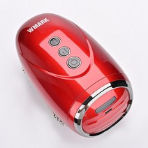 WMARK NG-SM001 무선 핸드헬드 이발 마사지기 USB 충전 목 다리 손 얼굴 진동 2600mAh, 03 red original