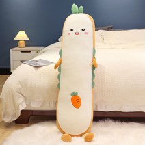 베개 바디필로우 쿠션 죽부인 침대 꿀밤 안고자는 긴 폭신한 큰 쿠션 순면 대형 인형 롱, 해피