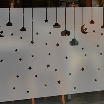 [뭉키데코] 고급컷팅안개시트_BSP-312_밤하늘의 구름(90110cm), 90×110cm