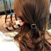 네잎클로버 머리끈 5개 1set 데일리머리끈