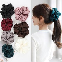 새틴 왕볼륨 곱창 머리끈 명품 스크런치 곱창밴드 여자 헤어끈