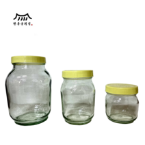 유리꿀병 꿀통 유리용기 꿀병용기 수제청 공병 0.6kg 1.2kg 2.4kg, 유리꿀병1.2kg