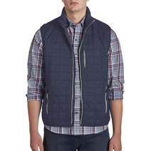 Cutter & Buck 남성용 내후성 프리마로프트 다운 얼터너티브 레이니어 조끼 앤트러사이트 멜란지 XL 톨