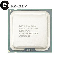 cpu 인텔 코어 2 쿼드 Q8400 스레드 CPU 프로세서 4M 95W LGA 775 2.6 GHz, 한개옵션0