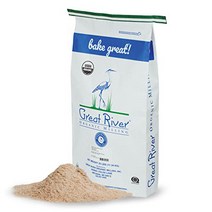 Great River Organic Milling Organic Whole Wheat Flour 25-pounds (Pack of1) null, 25 Pound (Pack of 1)