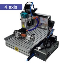 나무 라우터 CNC 6040 1500W 4 축 3040 금속 조각 드릴링 기계 5 축 3020 PCB 밀링 조각 기계 물 탱크, 11.4 axis machine  300x400x100, 1개